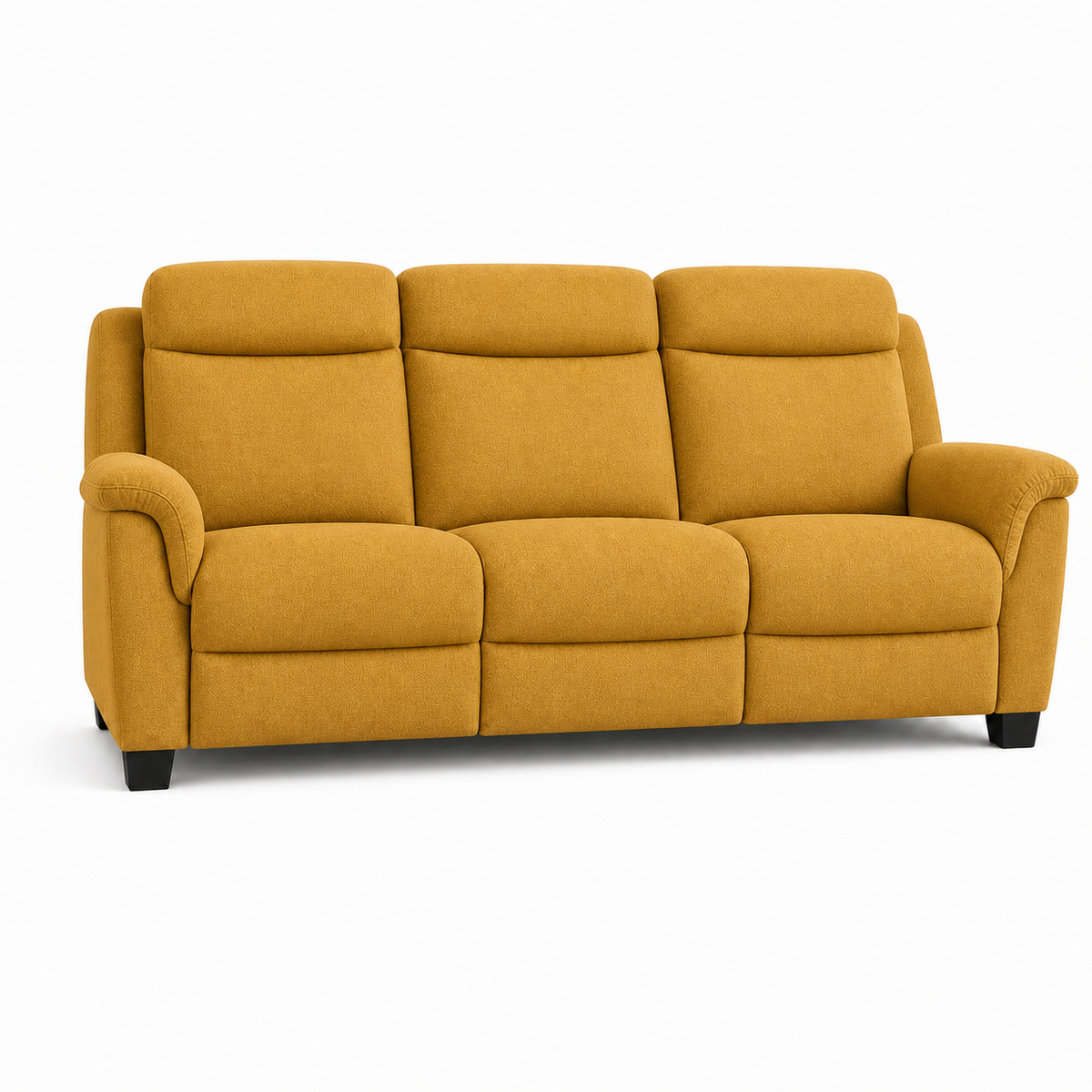 Comet Recliner 3 seater yellow 02 white