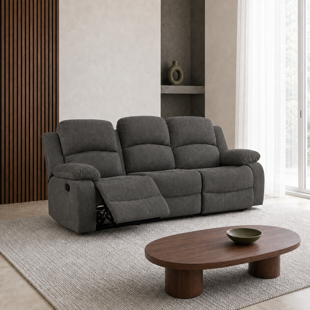 Crescent Recliner 3 seater grey 01 main