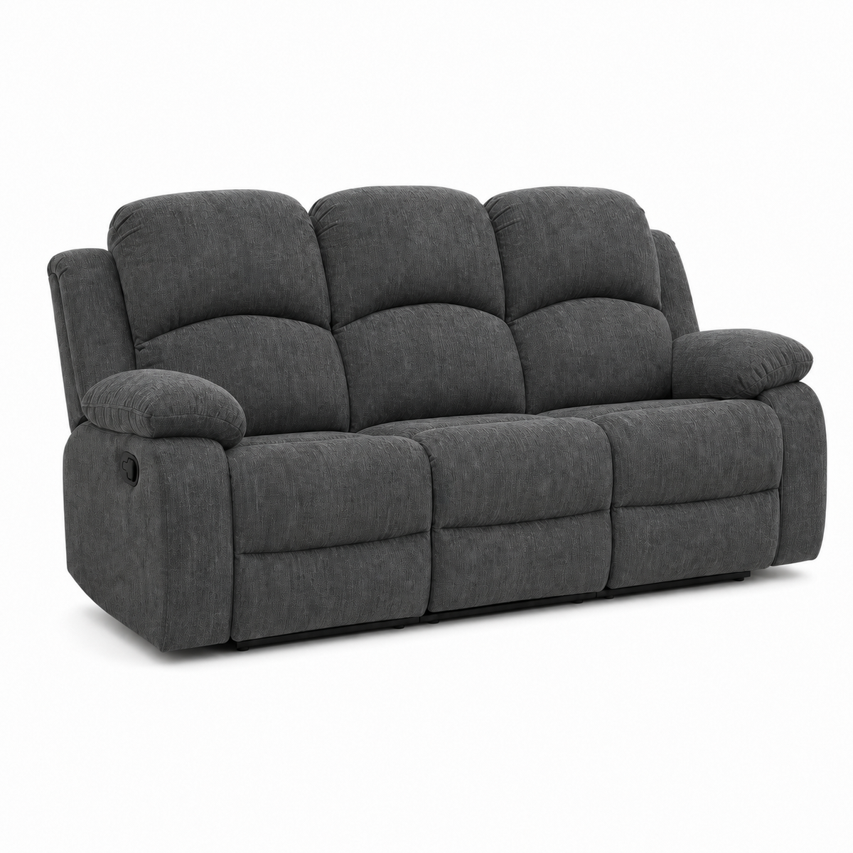 Crescent Recliner 3 seater grey 02 white