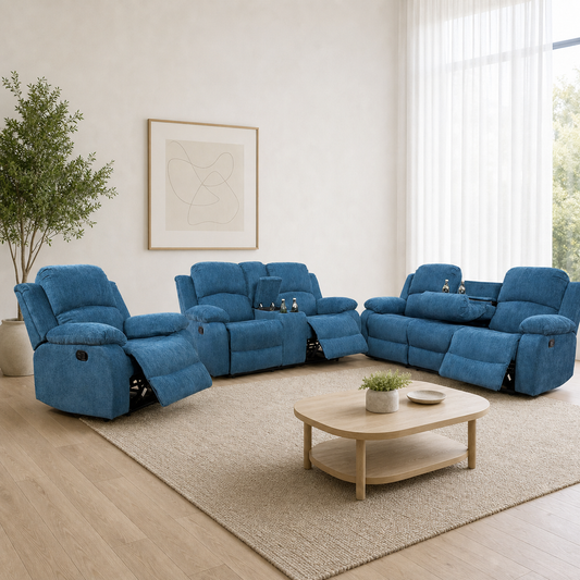 Crescent Recliner complete configuration from an alternate angle