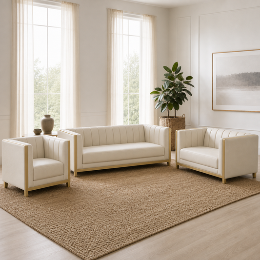 Dash - 3+2+1 Sofa Set, complete 3+2+1 sofa set in an editorial living room