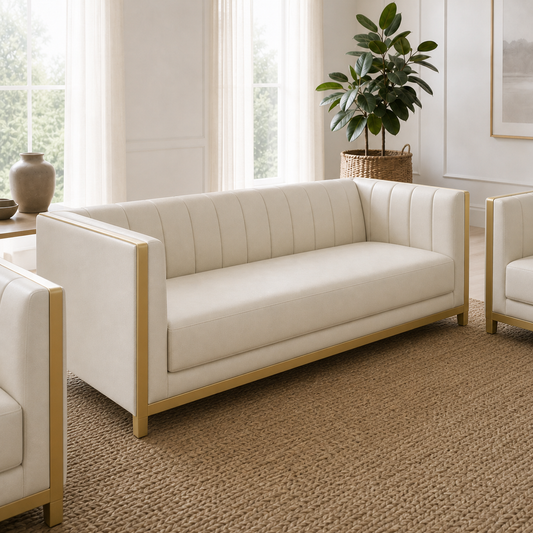 Close view of Dash - 3+2+1 Sofa Set upholstery and construction