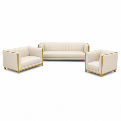 Dash - 3+2+1 Sofa Set, complete 3+2+1 sofa set front studio view