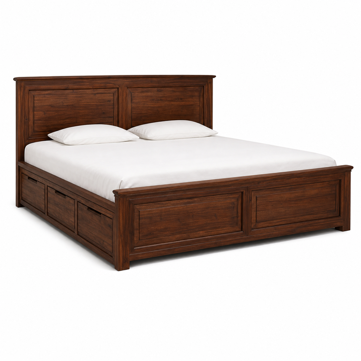 Davi - Bed, complete long-side studio bed view