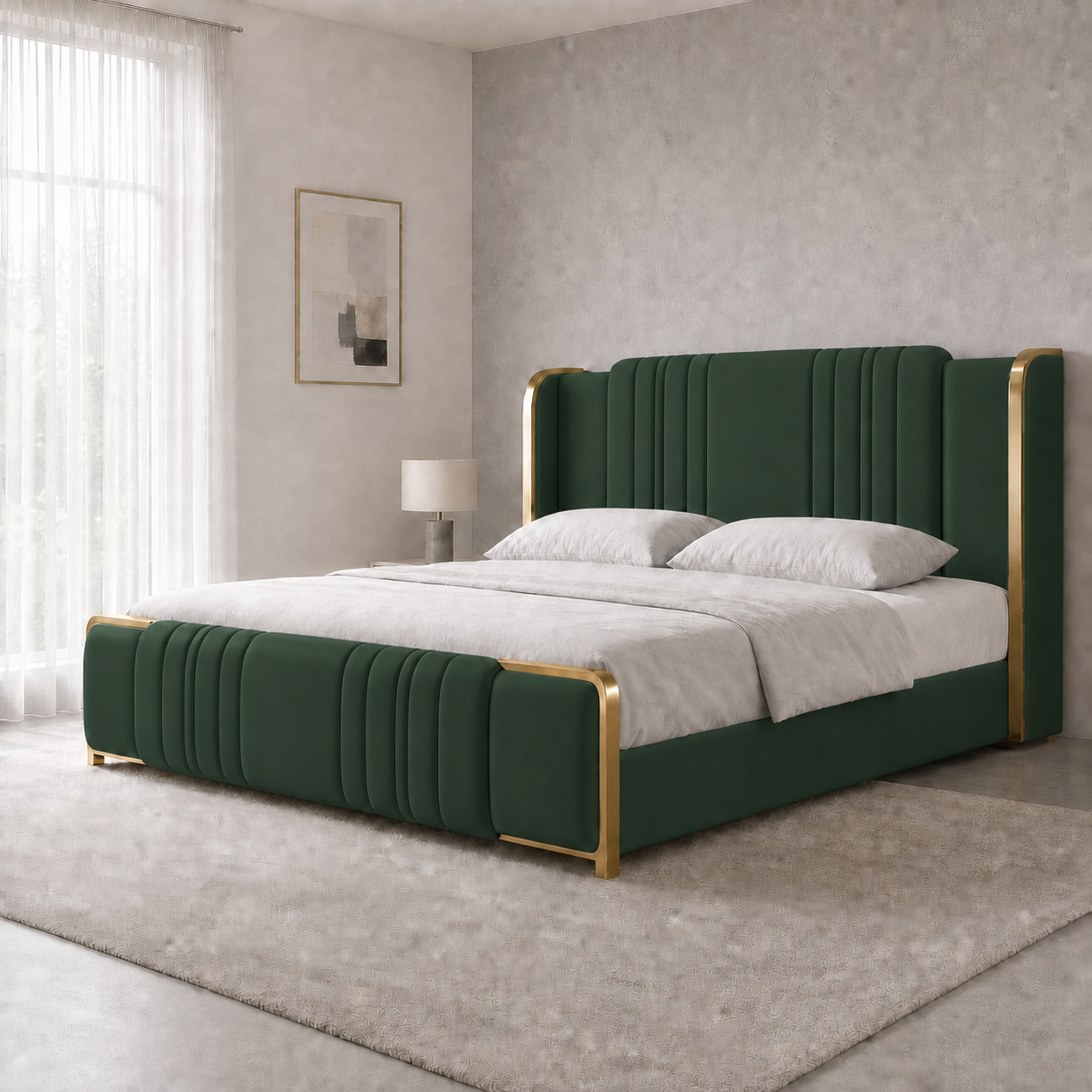 Demi - Bed Green lifestyle view