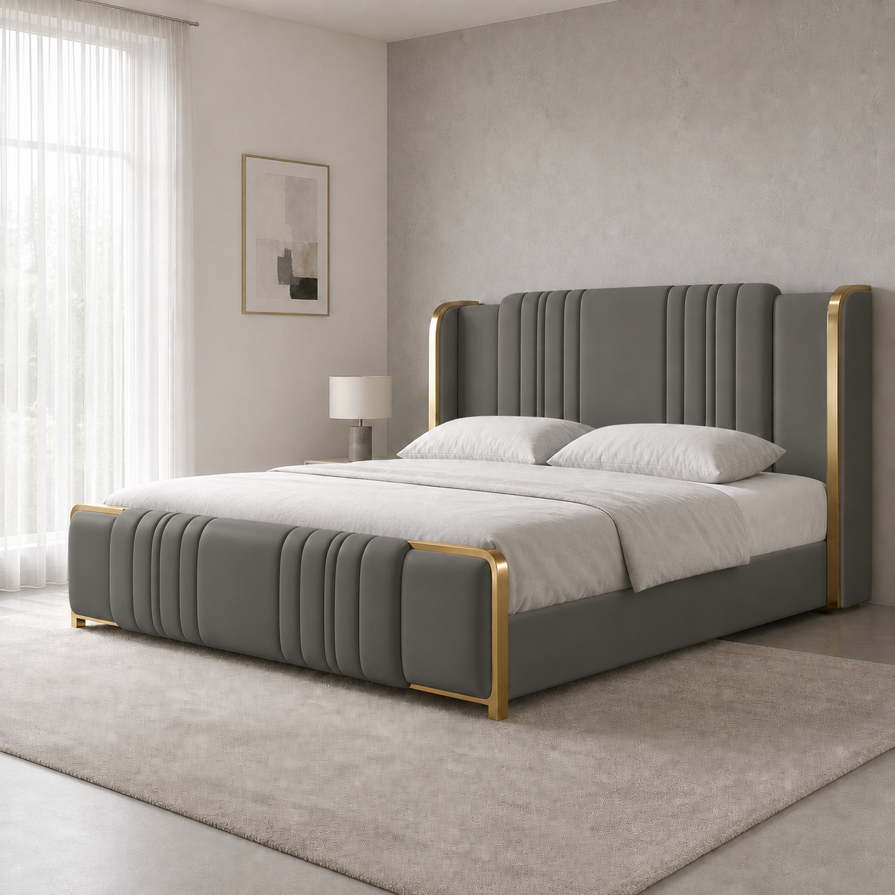 Demi - Bed Grey lifestyle view
