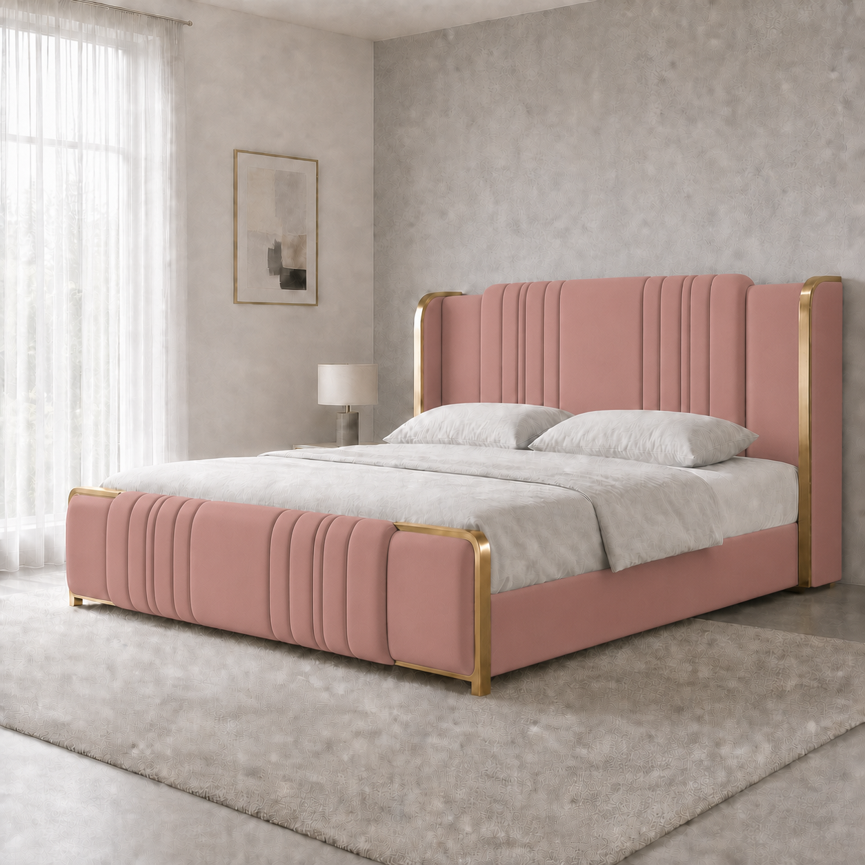 Demi - Bed Pink lifestyle view