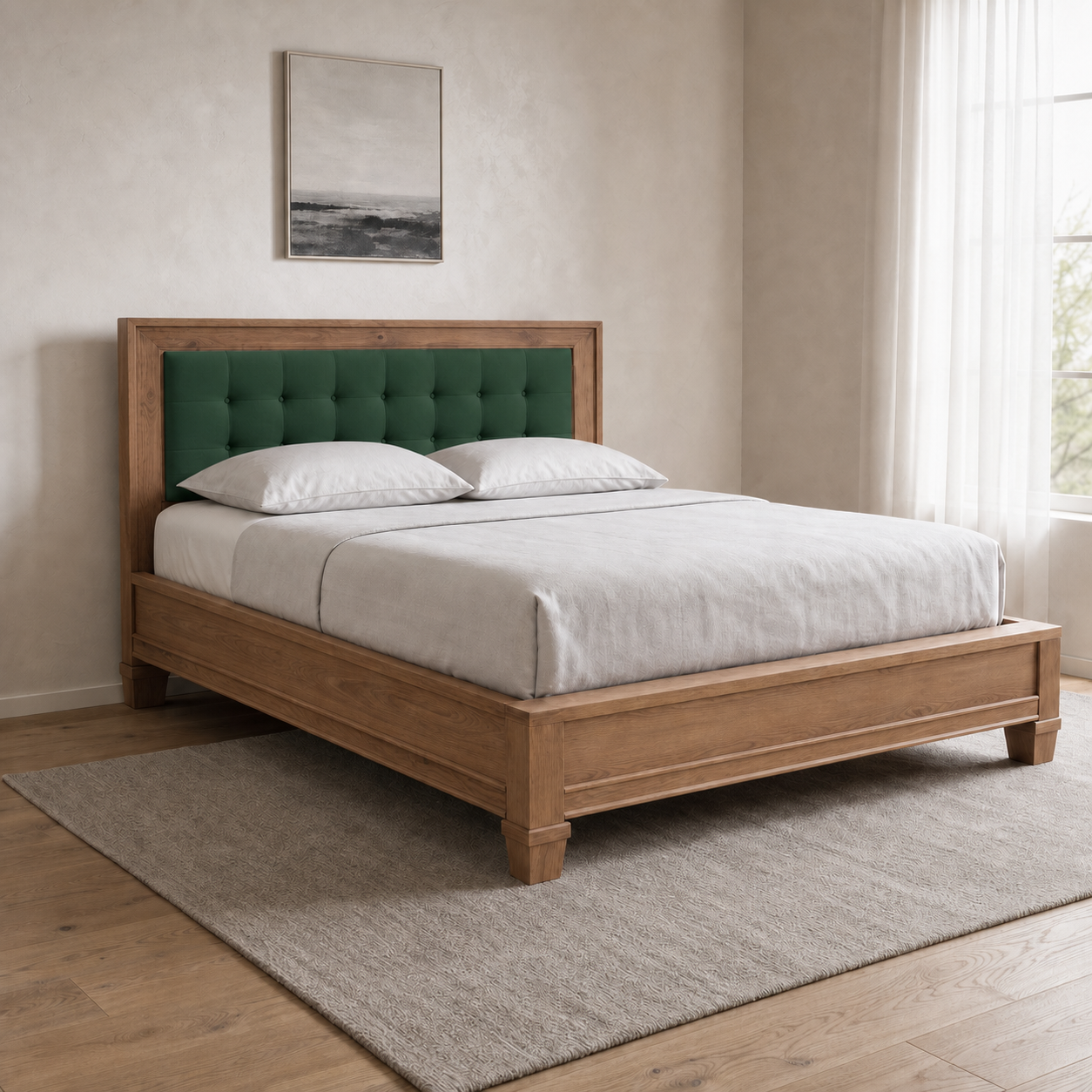 Denna - Bed Green lifestyle view