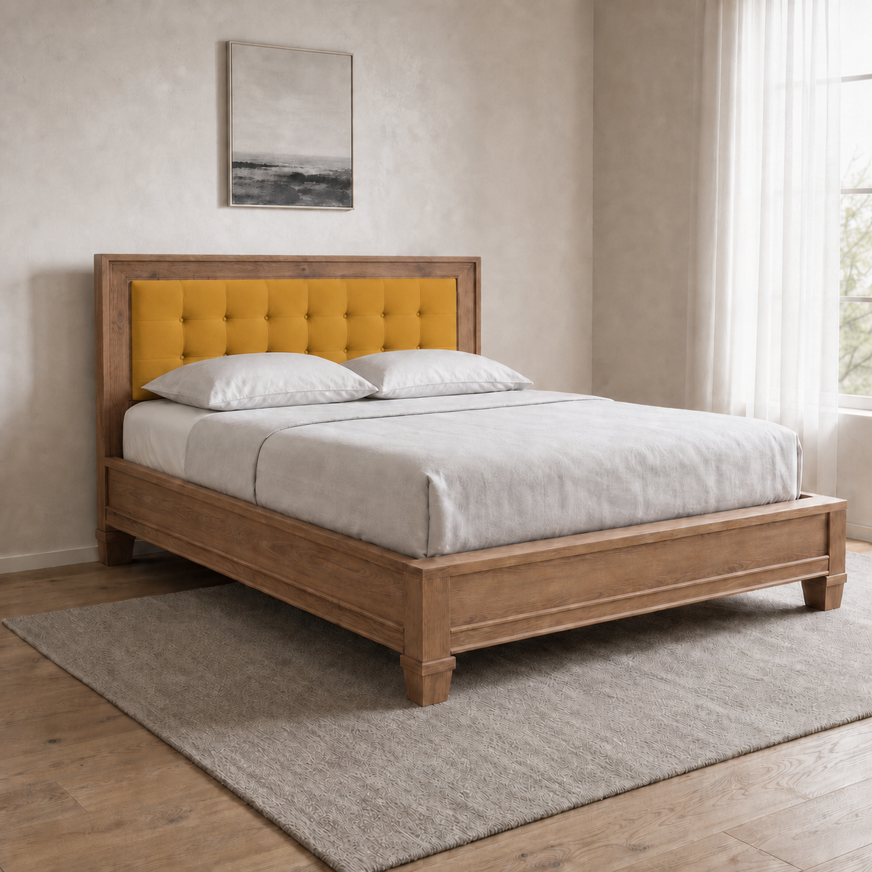 Denna - Bed Yellow lifestyle view