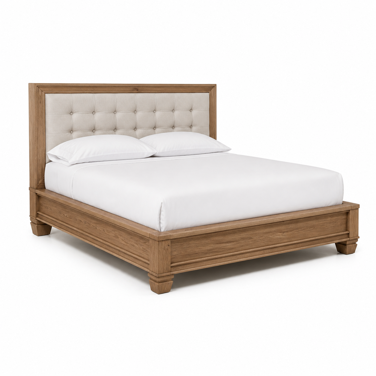 Denna - Bed, complete long-side studio bed view