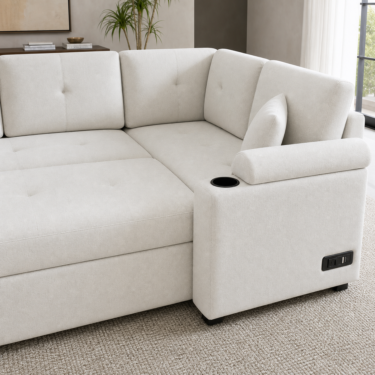 Denzo - Sofa bed, source-proven sofa-bed mechanism or construction detail