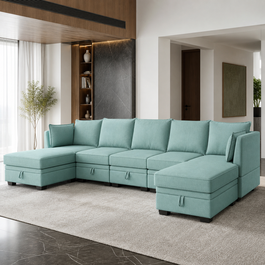 Doren - Sofa bed, source-proven closed sofa hero in a contemporary living room