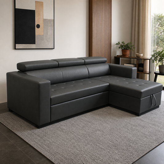 Drane - Sofa bed, fully closed sofa view in the identical living room