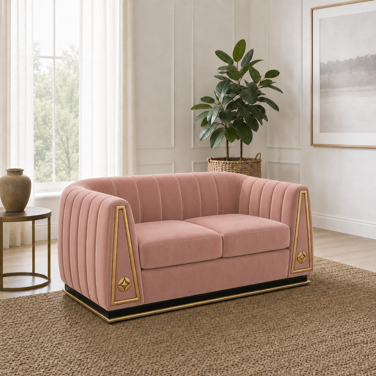 drift-3-2-1-sofa-set 2 seater pink 01 room