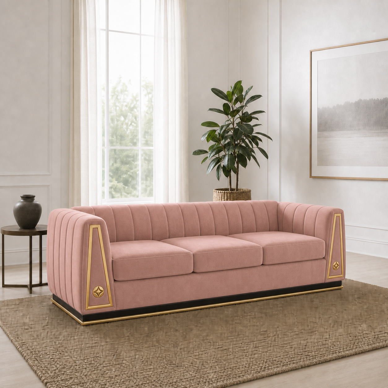 drift-3-2-1-sofa-set 3 seater pink 01 room