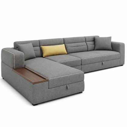 Drion - Sofa bed, closed sofa front studio view on pure white
