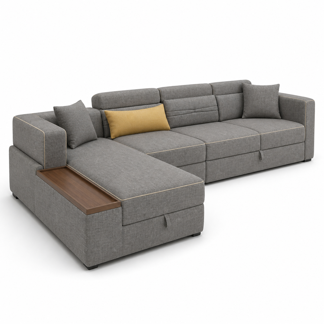 Drion - Sofa bed, closed sofa side studio view on pure white