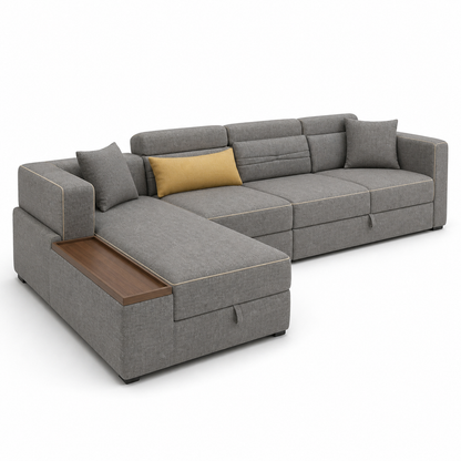Drion - Sofa bed, closed sofa side studio view on pure white