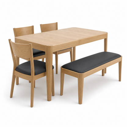 Dune - Wooden Top Dining Table, table-only or source-conservative construction studio view