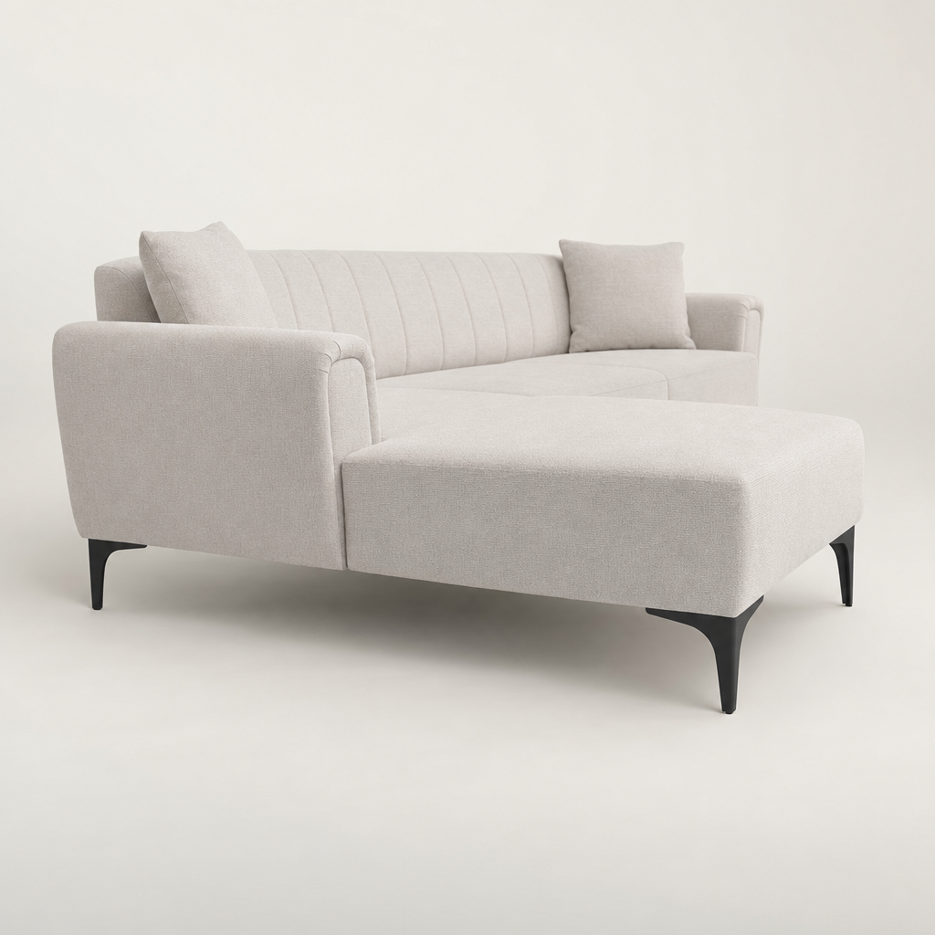 Dusk - L Shape Sectional Sofa, chaise-end profile studio view