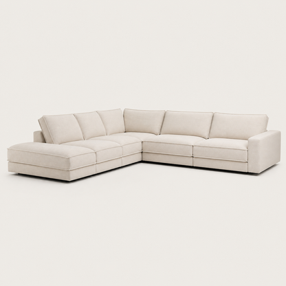 Dusk - L shape sectional sofa, complete sectional sofa studio view