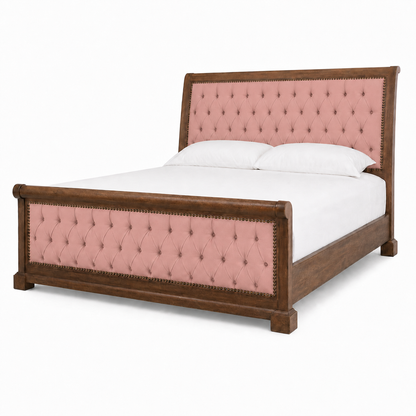 Eamon - Bed Pink plain white background view