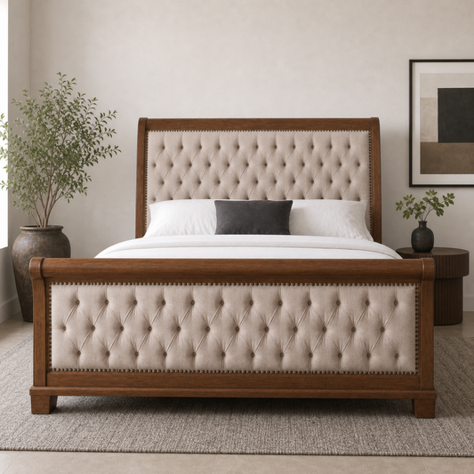 Eamon - Bed, complete straight-on bed view
