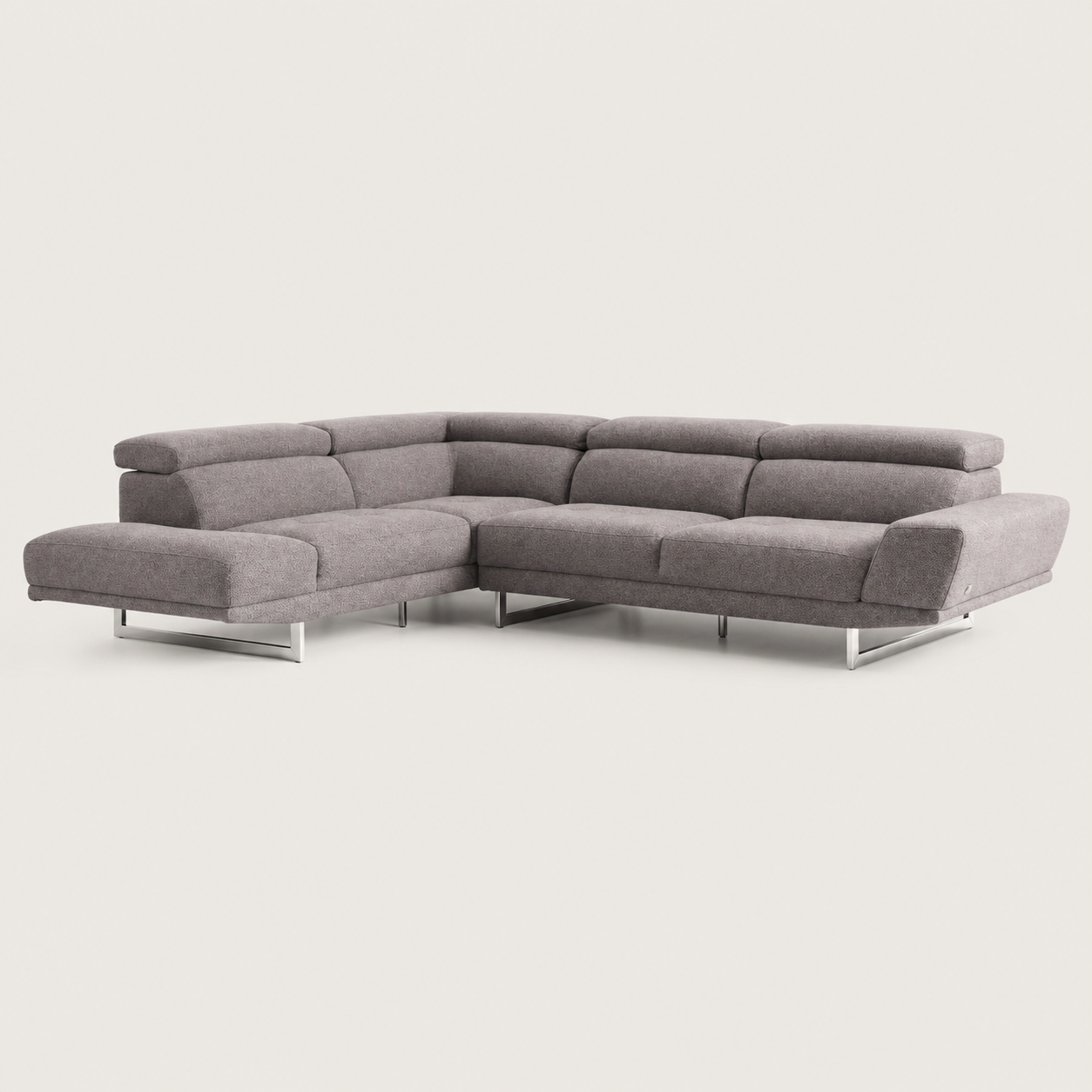 Grace - L shape sectional sofa, complete sectional sofa studio view