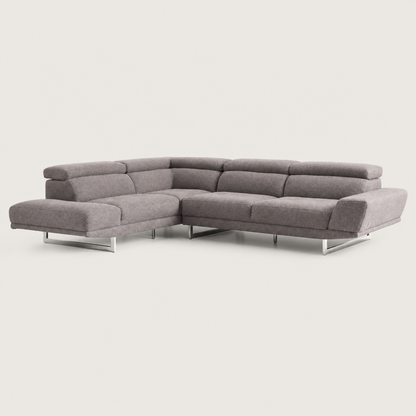 Grace - L shape sectional sofa, complete sectional sofa studio view
