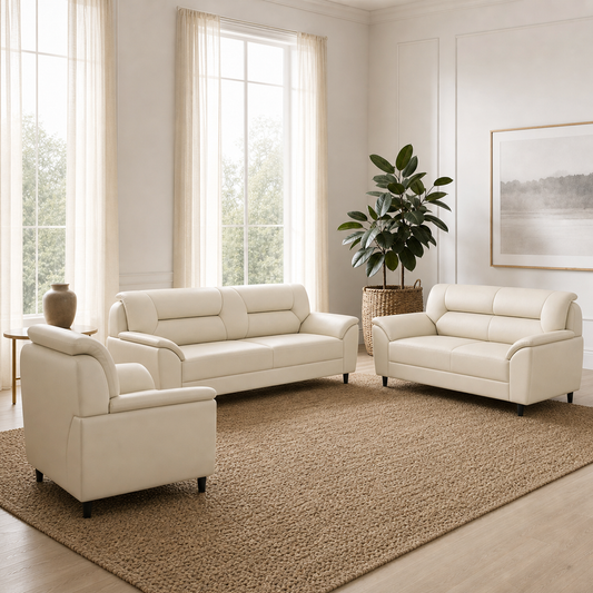 Elan - 3+2+1 Sofa Set, complete 3+2+1 sofa set in an editorial living room