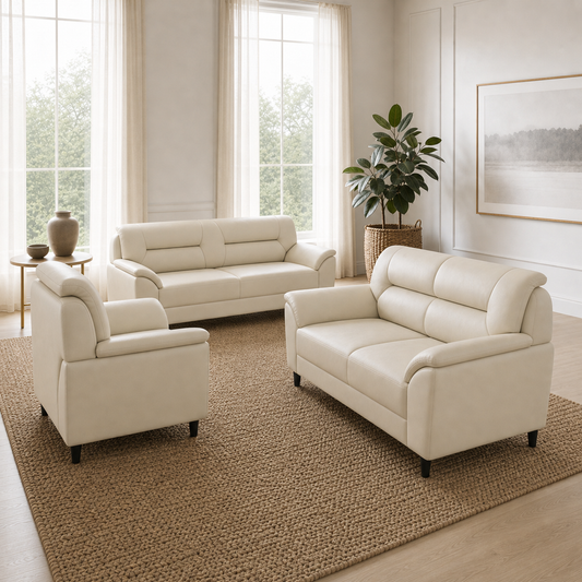 Elan - 3+2+1 Sofa Set, alternate room angle of the complete 3+2+1 sofa set