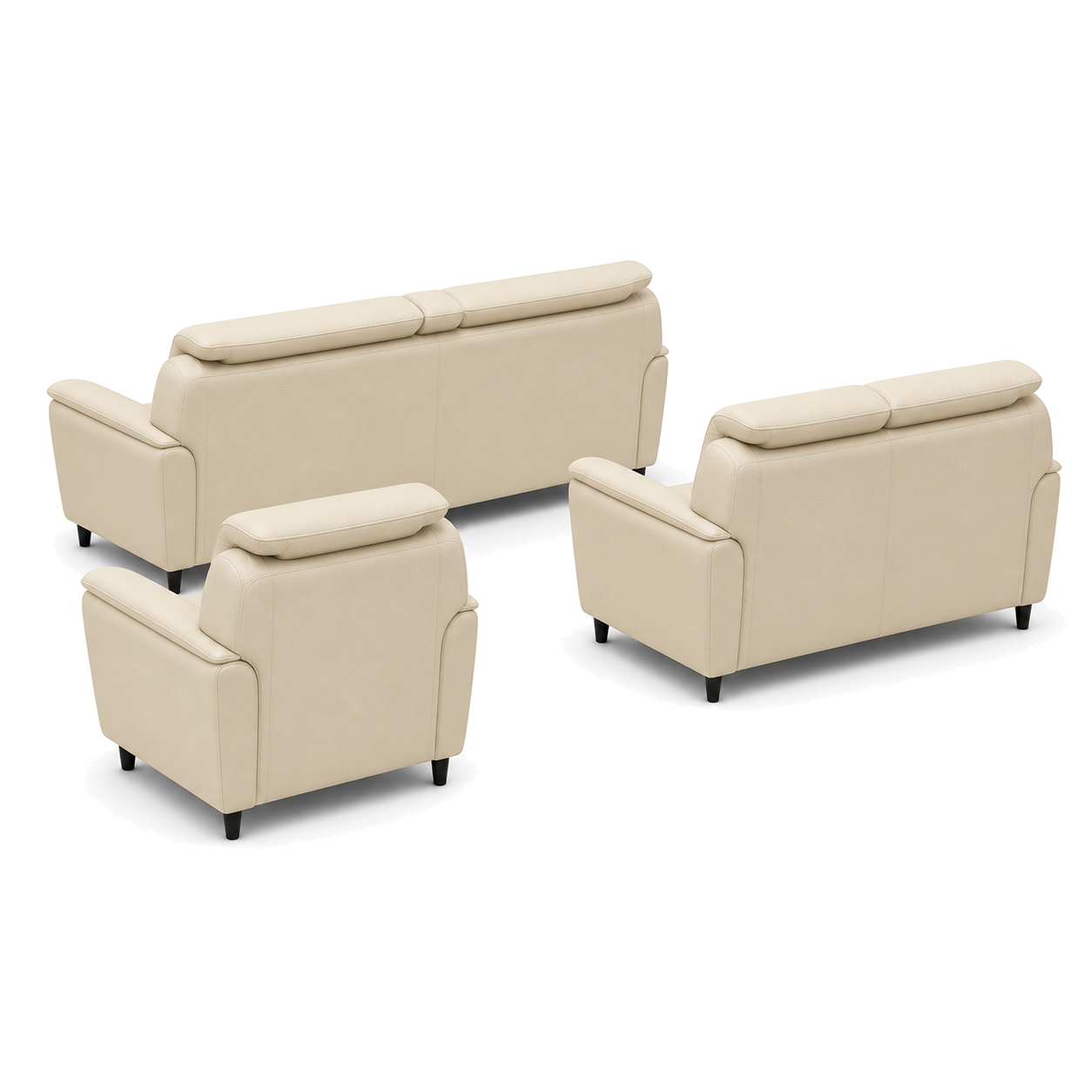 Elan - 3+2+1 Sofa Set, complete 3+2+1 sofa set side studio view