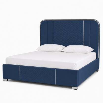 Elow - Bed Blue plain white background view