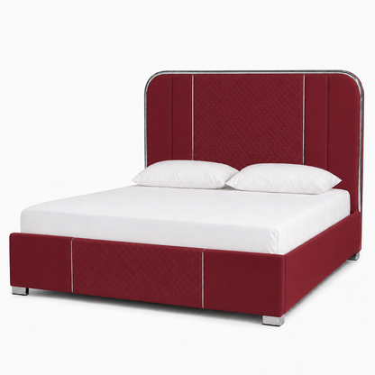 Elow - Bed Red plain white background view