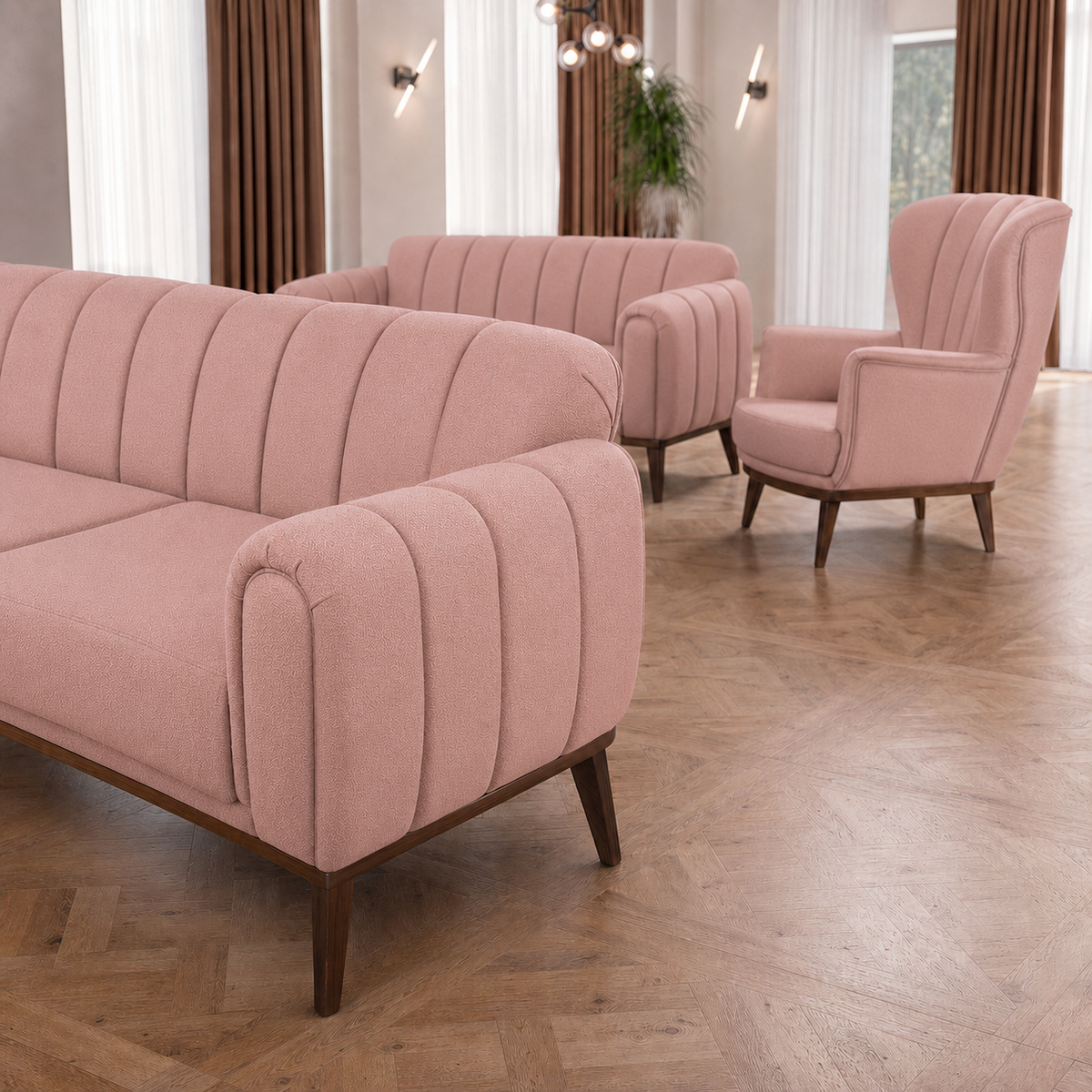 ember-3-2-1-sofa-set 3+2+1 full set pink 02 detail
