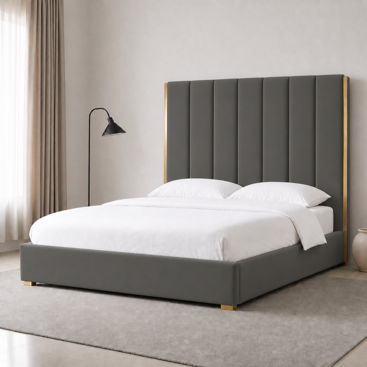 Ezra - Bed Grey lifestyle view