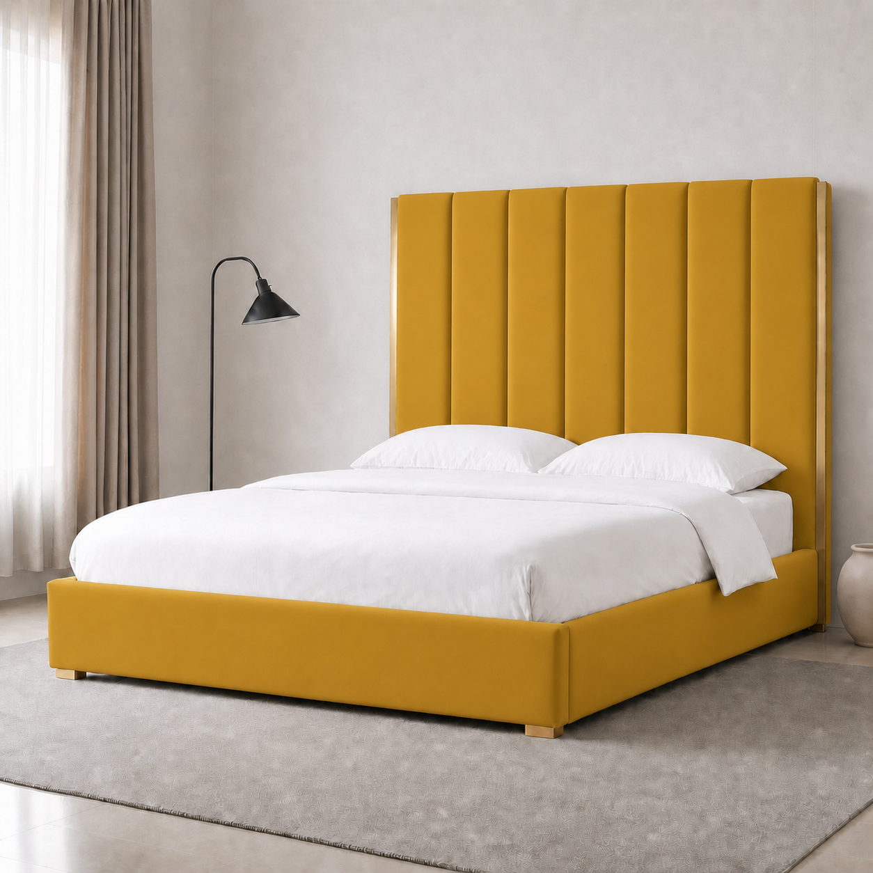 Ezra - Bed Yellow lifestyle view