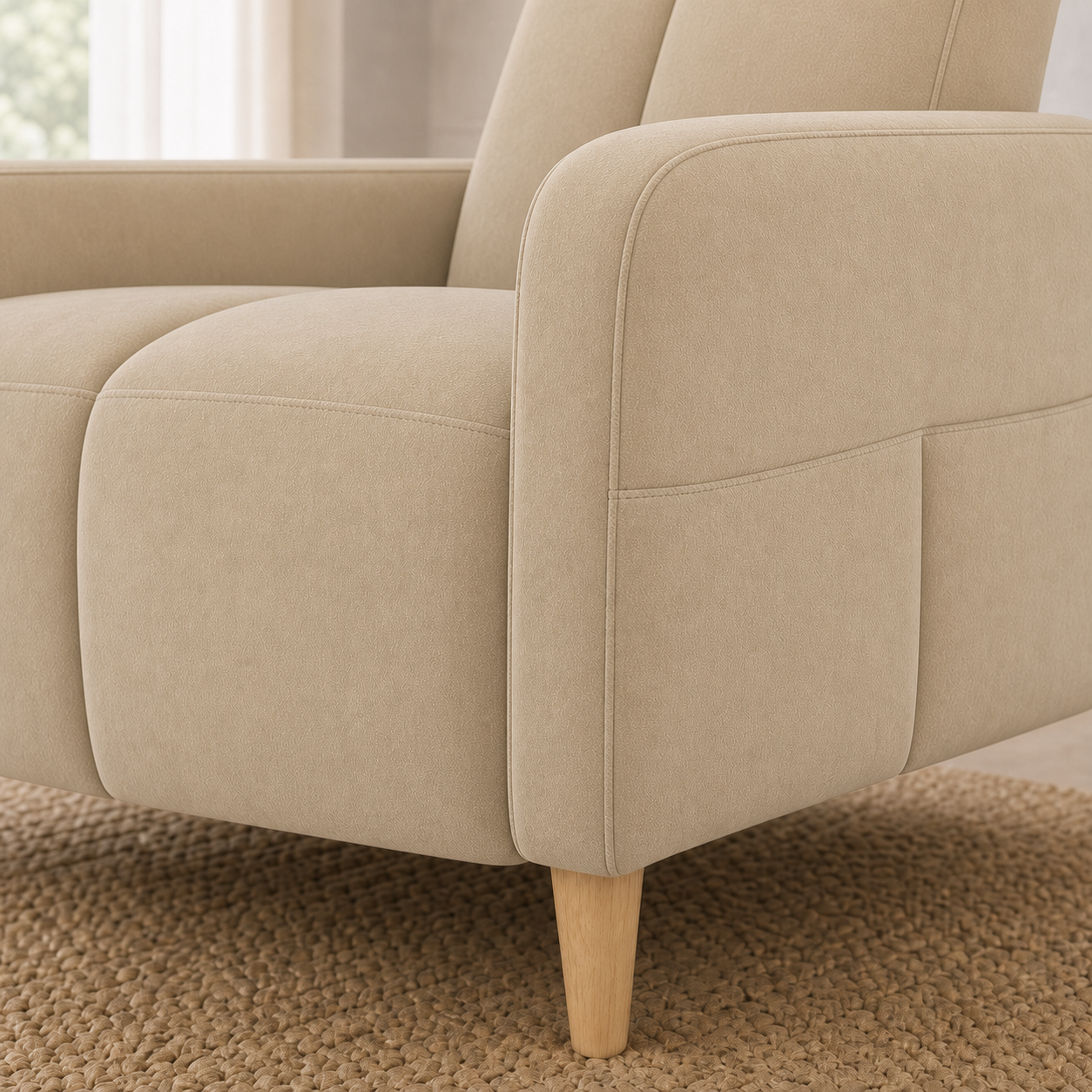 fable-3-2-1-sofa-set 1 seater beige 02 detail