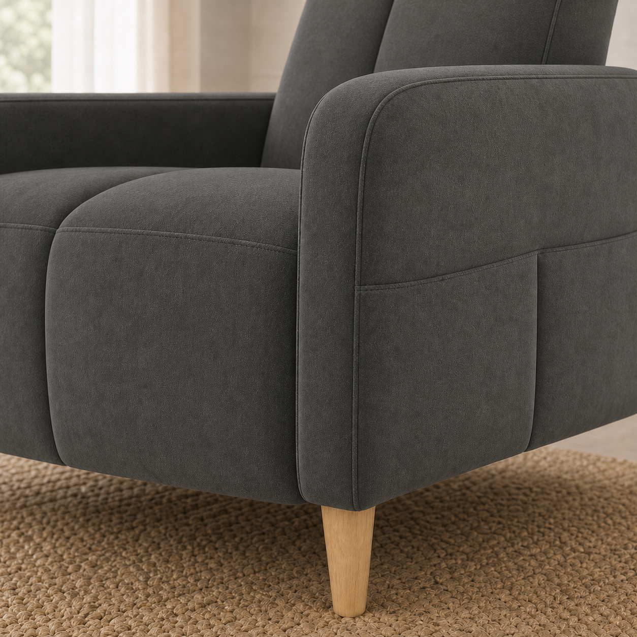 fable-3-2-1-sofa-set 1 seater grey 02 detail