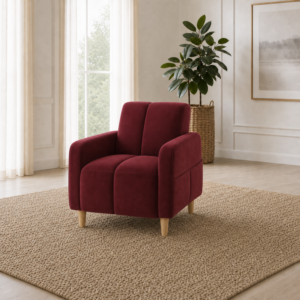 fable-3-2-1-sofa-set 1 seater red wine 01 room