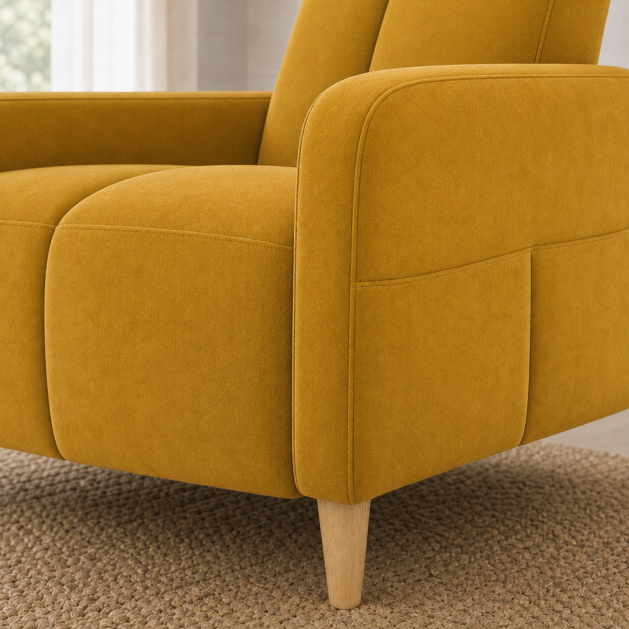 fable-3-2-1-sofa-set 1 seater yellow 02 detail