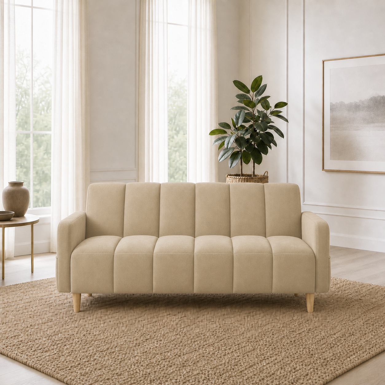 fable-3-2-1-sofa-set 3 seater beige 01 room