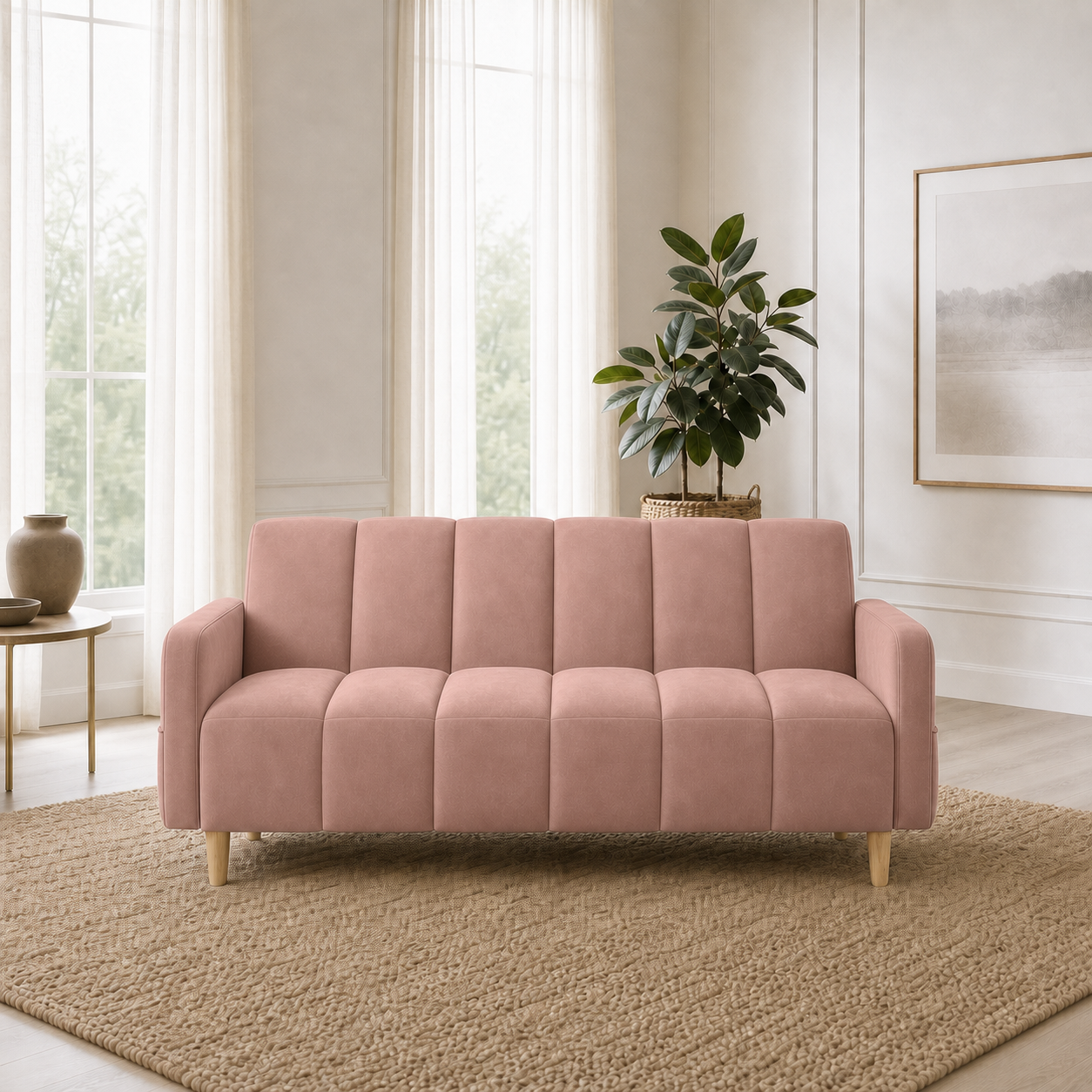 fable-3-2-1-sofa-set 3 seater pink 01 room