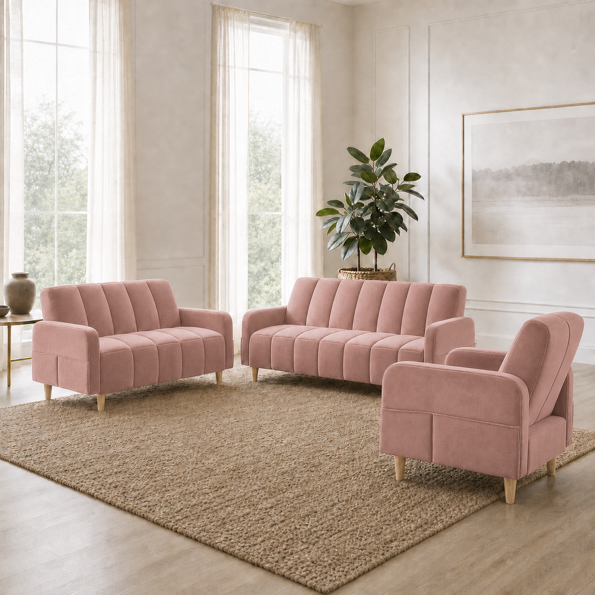 fable-3-2-1-sofa-set 3+2+1 full set pink 01 room