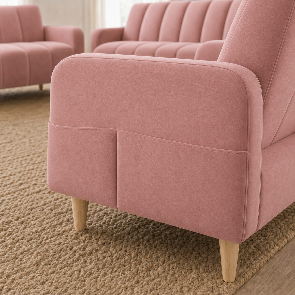 fable-3-2-1-sofa-set 3+2+1 full set pink 02 detail
