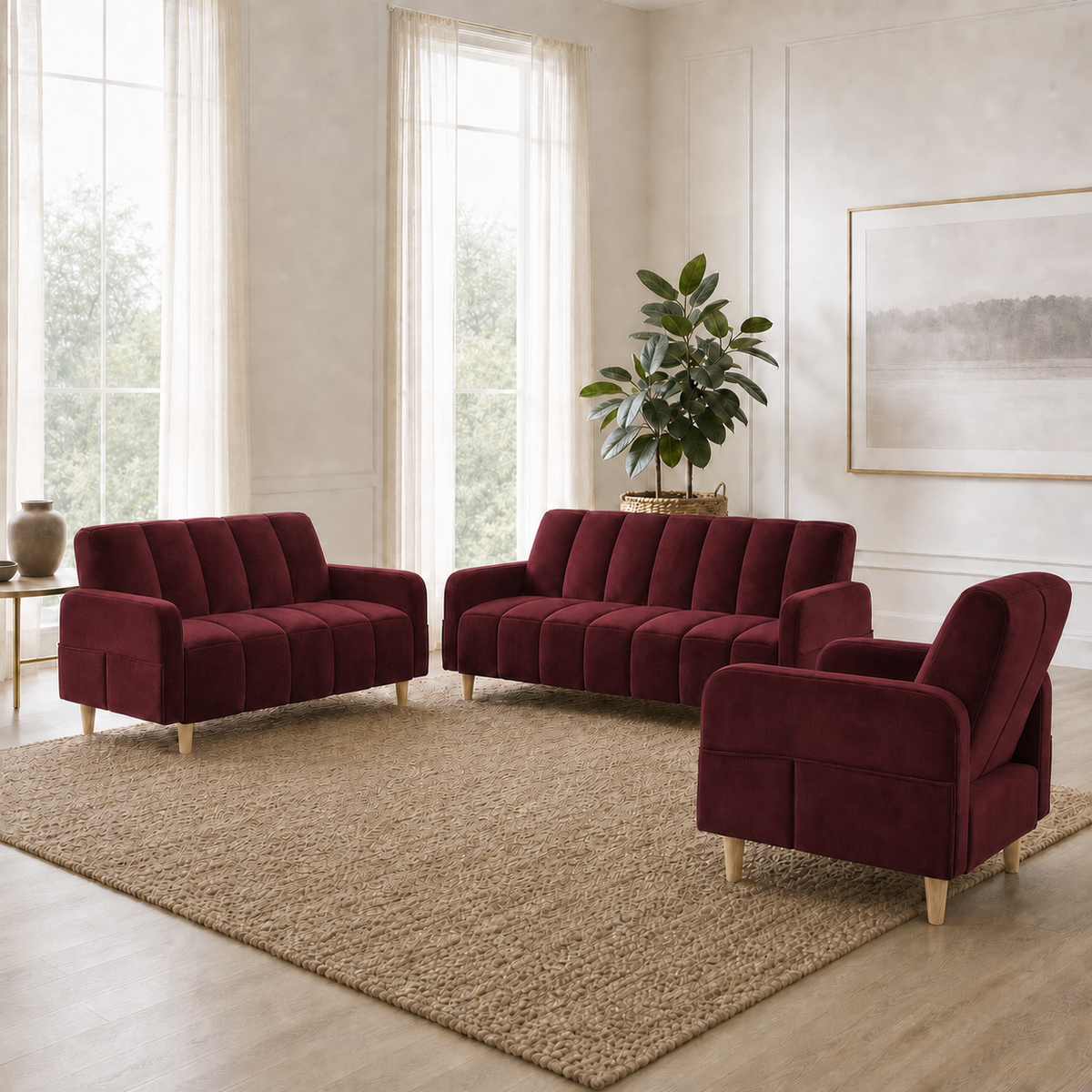 fable-3-2-1-sofa-set 3+2+1 full set red wine 01 room