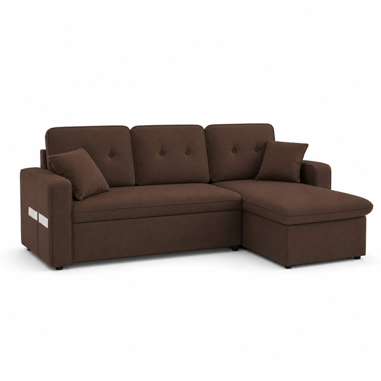 Farla - Sofa bed, fully closed studio view on a pure-white background