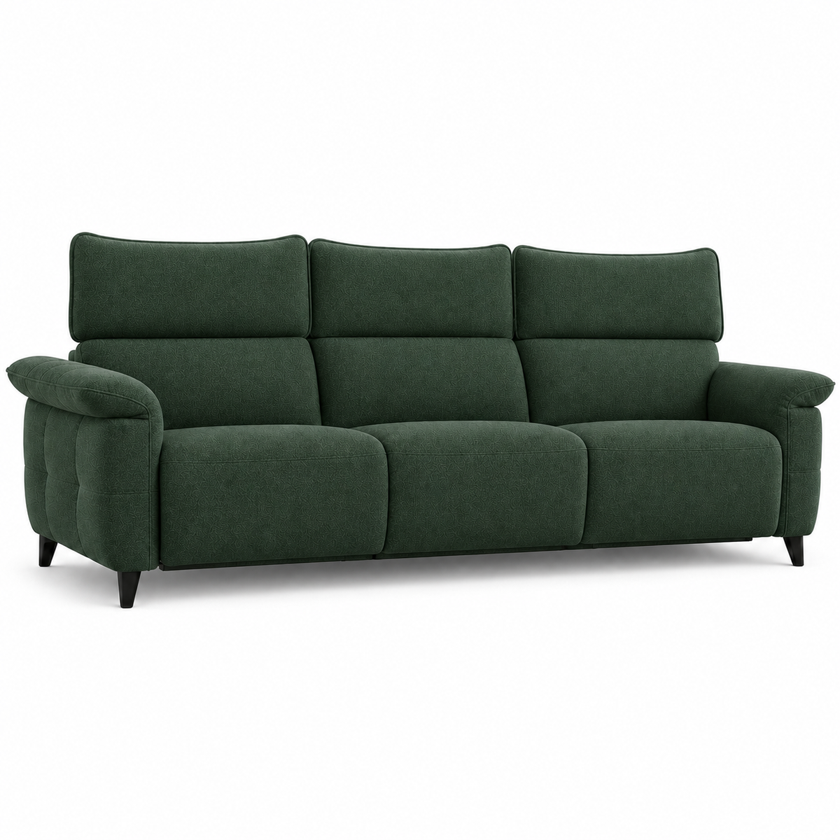 Fauna Recliner 3 seater green 02 white