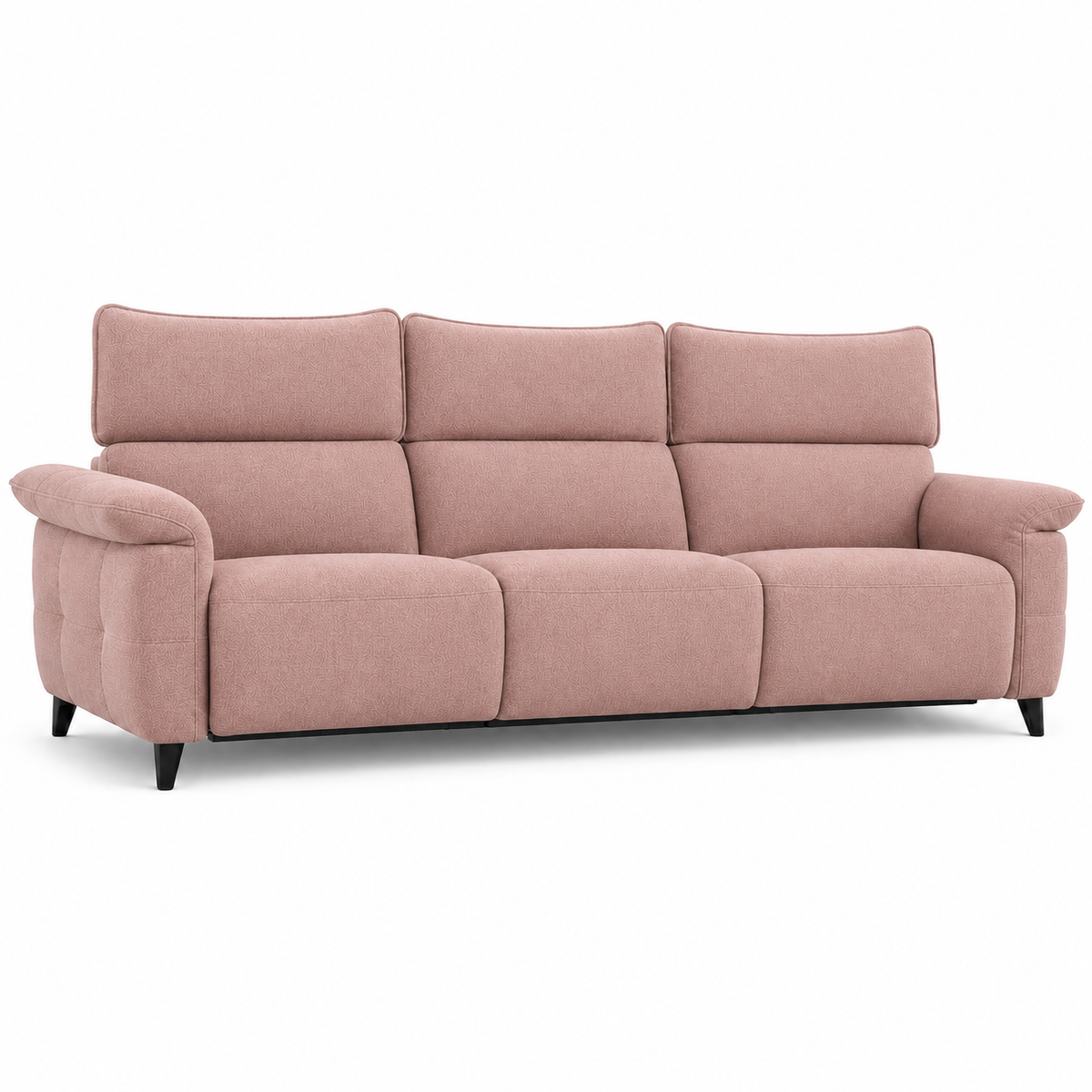 Fauna Recliner 3 seater pink 02 white