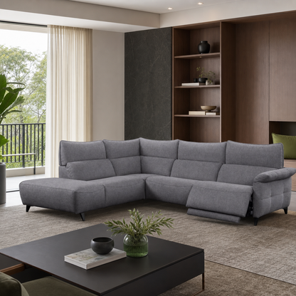 Fauna Recliner complete configuration in an editorial living room